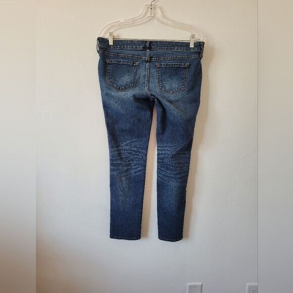 Old Navy Maternity Jeans Side Panel Stretch Boyfriend Skinny Patchwork 6 Regular - Picture 6 of 7